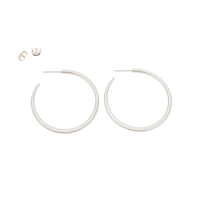 E310s Classic Hoop Earrings in Sterling Silver