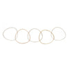 3 or 5-Loop Three-Color Interlocking Bangle Bracelet - Colleen Mauer Designs