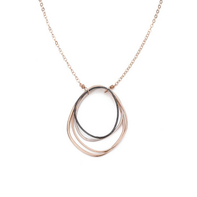 Tri-Toned Topography Necklace