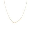 N276g.yg Yellow Gold and Silver Mini Inflecto Necklace