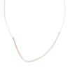 N277s.rg Silver and Rose Gold Inflecto Necklace on Silver Chain