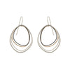 E287s.yg Topography Earrings in Yellow Gold, Silver and Black Oxidized Silver (Mostly Silver)