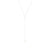 N310s.yg Square Lariat Necklace in Sterling Silver and Yellow Gold