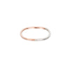 TTNRS.rg Thin Two-Toned Mixed Metal Rose Gold & Sterling Silver Round Ring