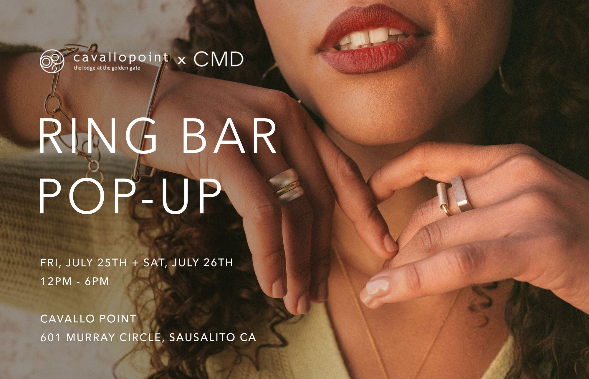 Fri. 7/25 + Sat. 7/26: Pop-Up at Cavallo Point