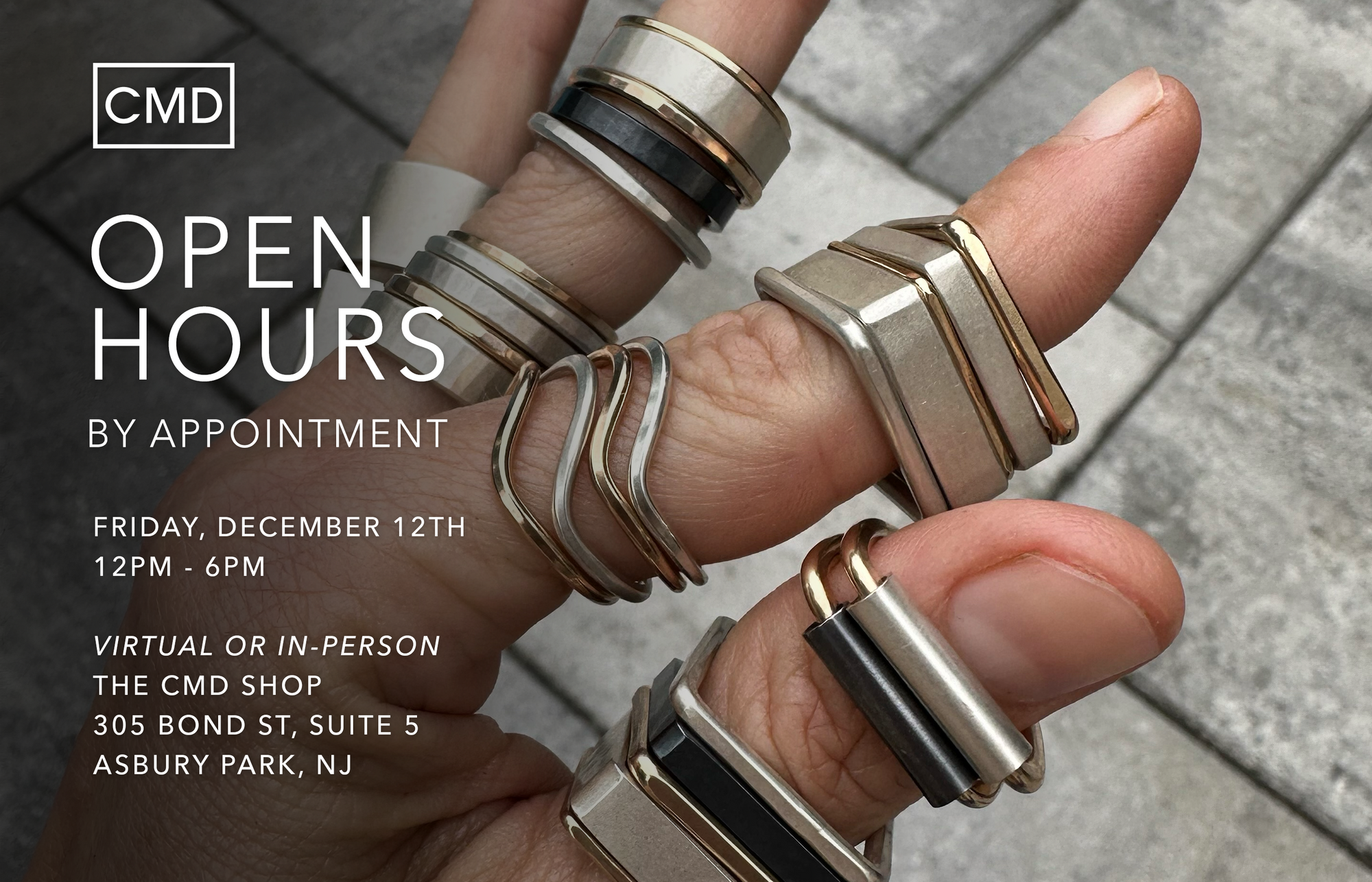 Fri. 12/12: Open By Appointment