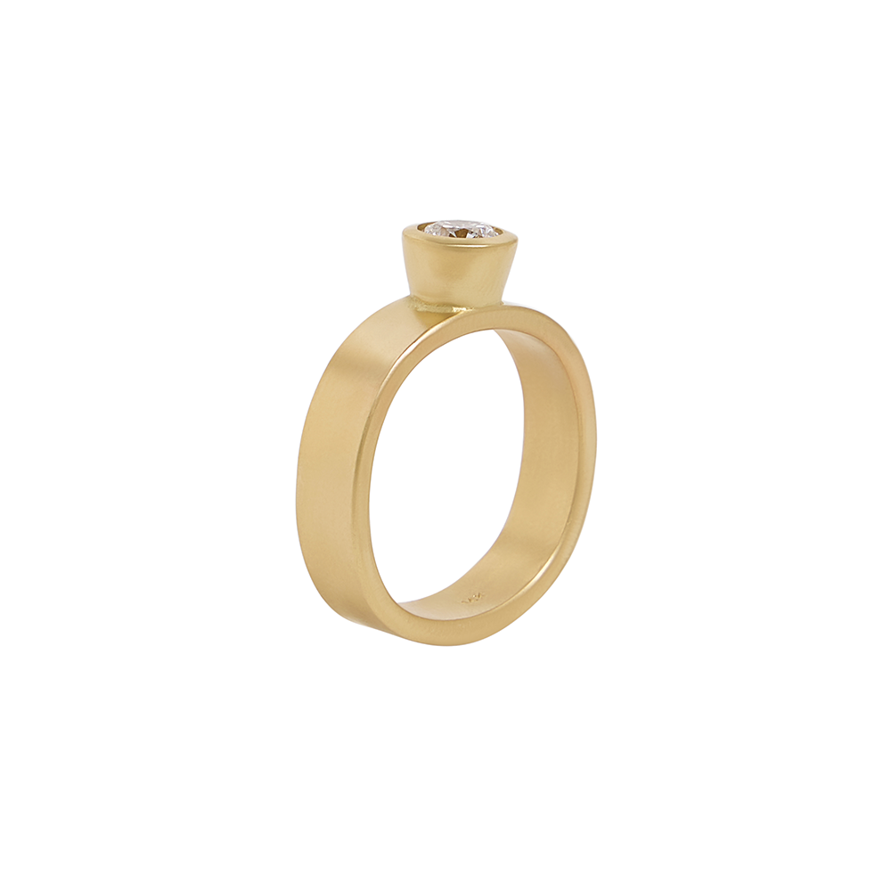 14k Gold Headliner Ring