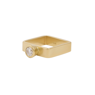 14k Gold Headliner Ring