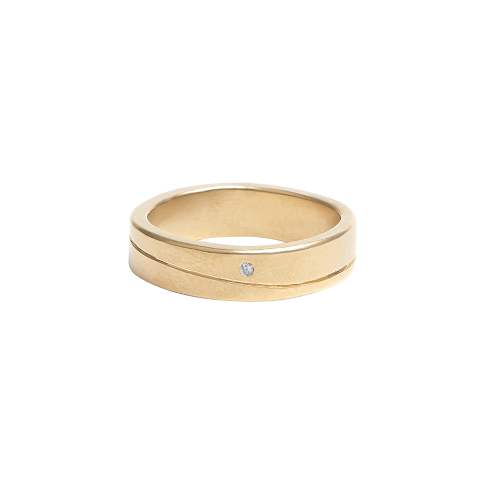 14k Gold Line Ring