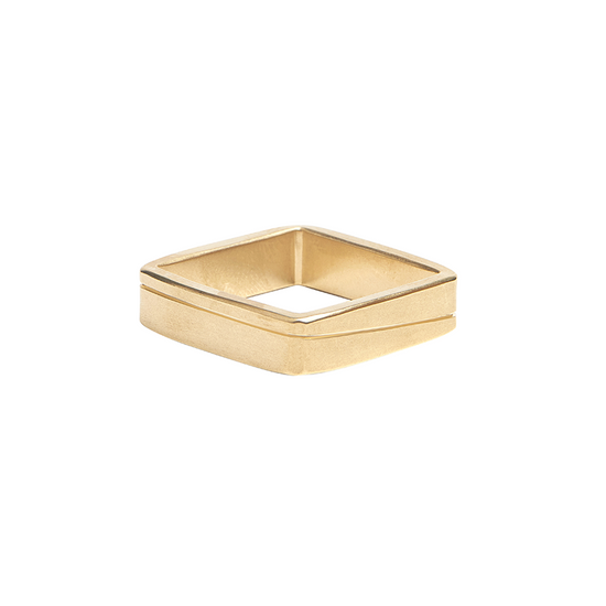 Solid Gold Line Ring