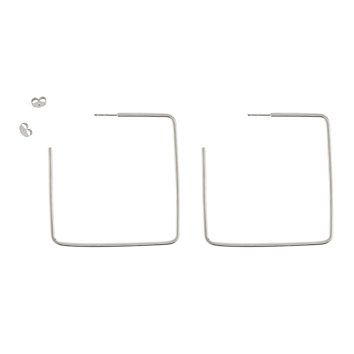 Two-Toned Sketchbook Hoop Earrings (Ready to Ship)