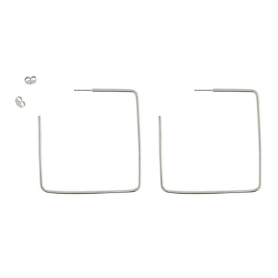 Two-Toned Sketchbook Hoop Earrings (Ready to Ship)