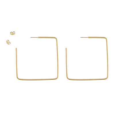 Two-Toned Sketchbook Hoop Earrings (Ready to Ship)