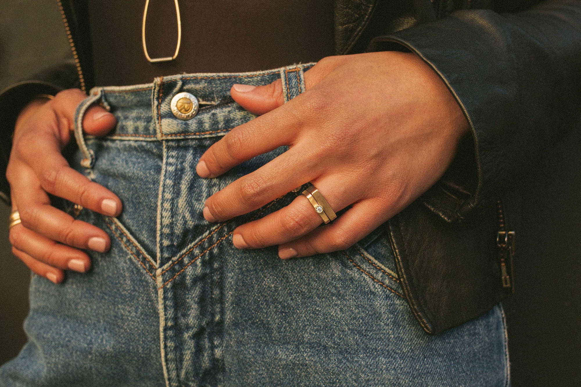 Silver Leo Solitaire Ring