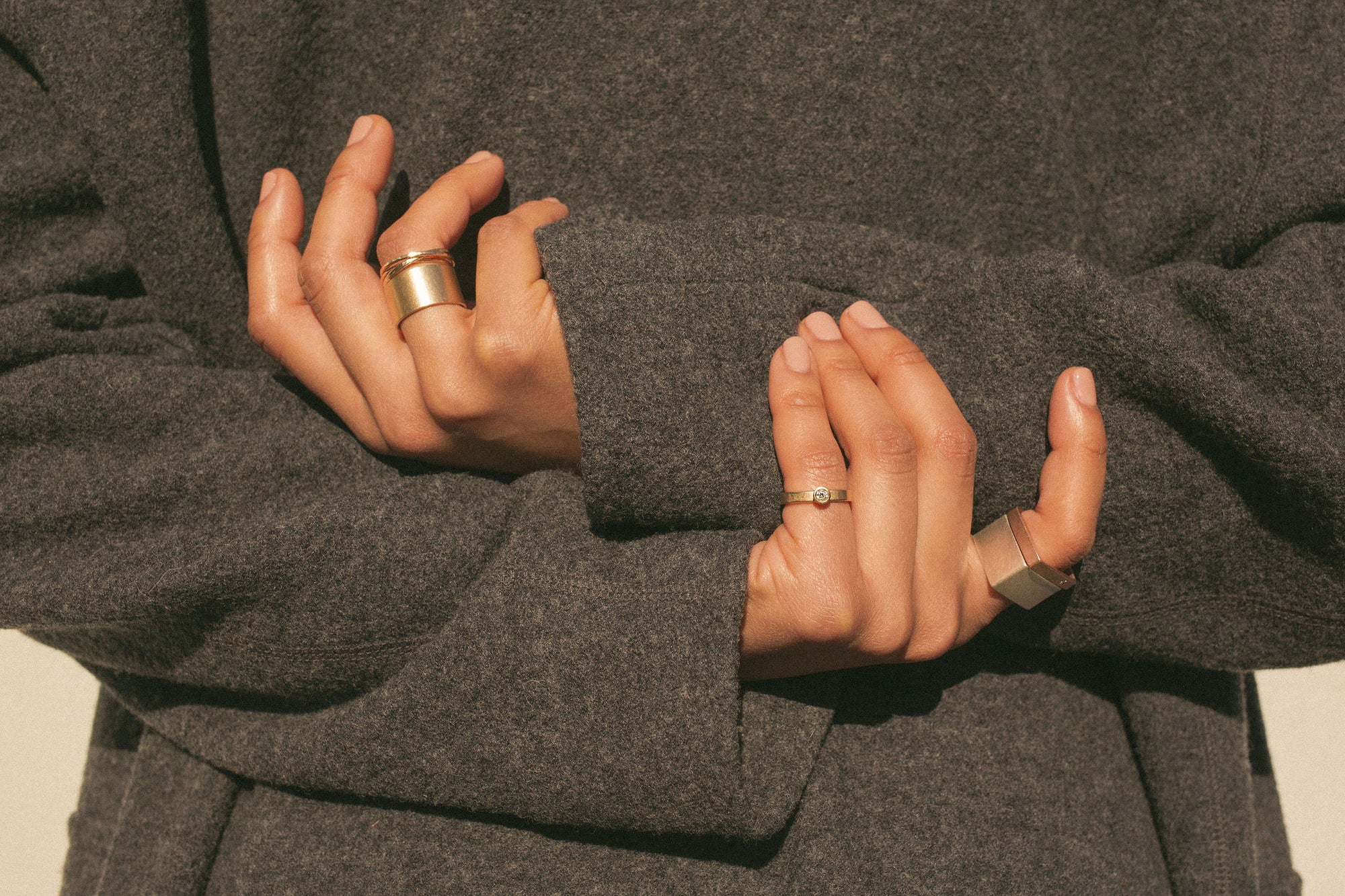 Silver Leo Solitaire Ring