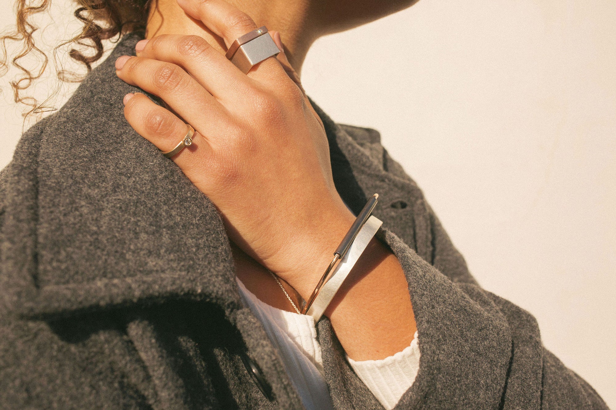 Silver Leo Solitaire Ring