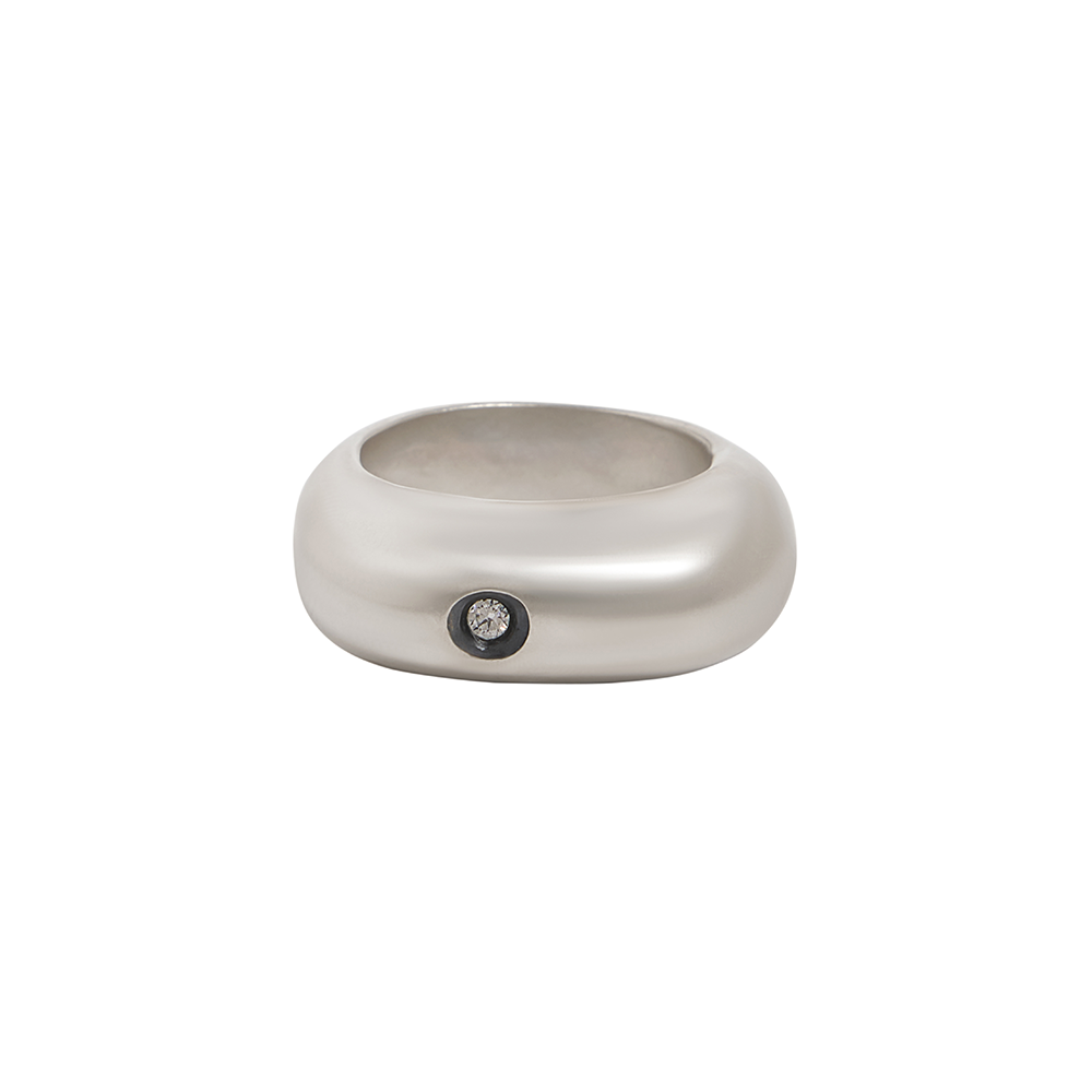 The Femme House Ring with Sunken Diamond