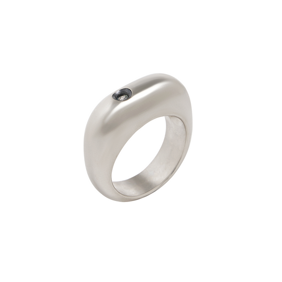 The Femme House Ring with Sunken Diamond