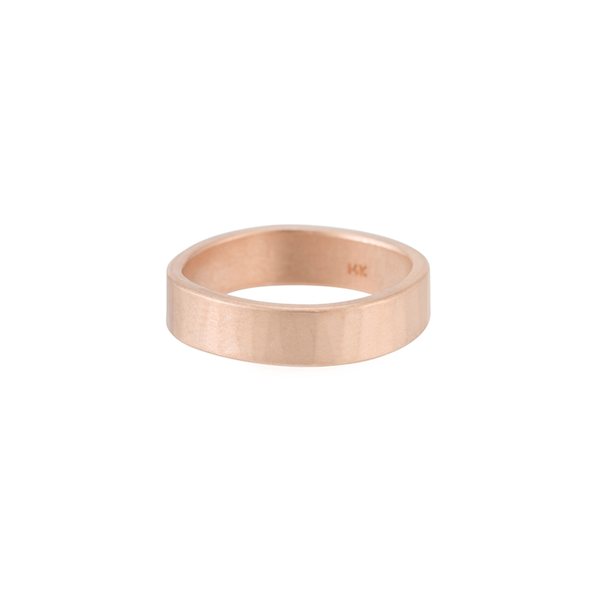 5mm Wide Solid Gold Ring