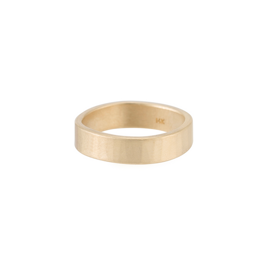 5mm Wide Solid Gold Ring