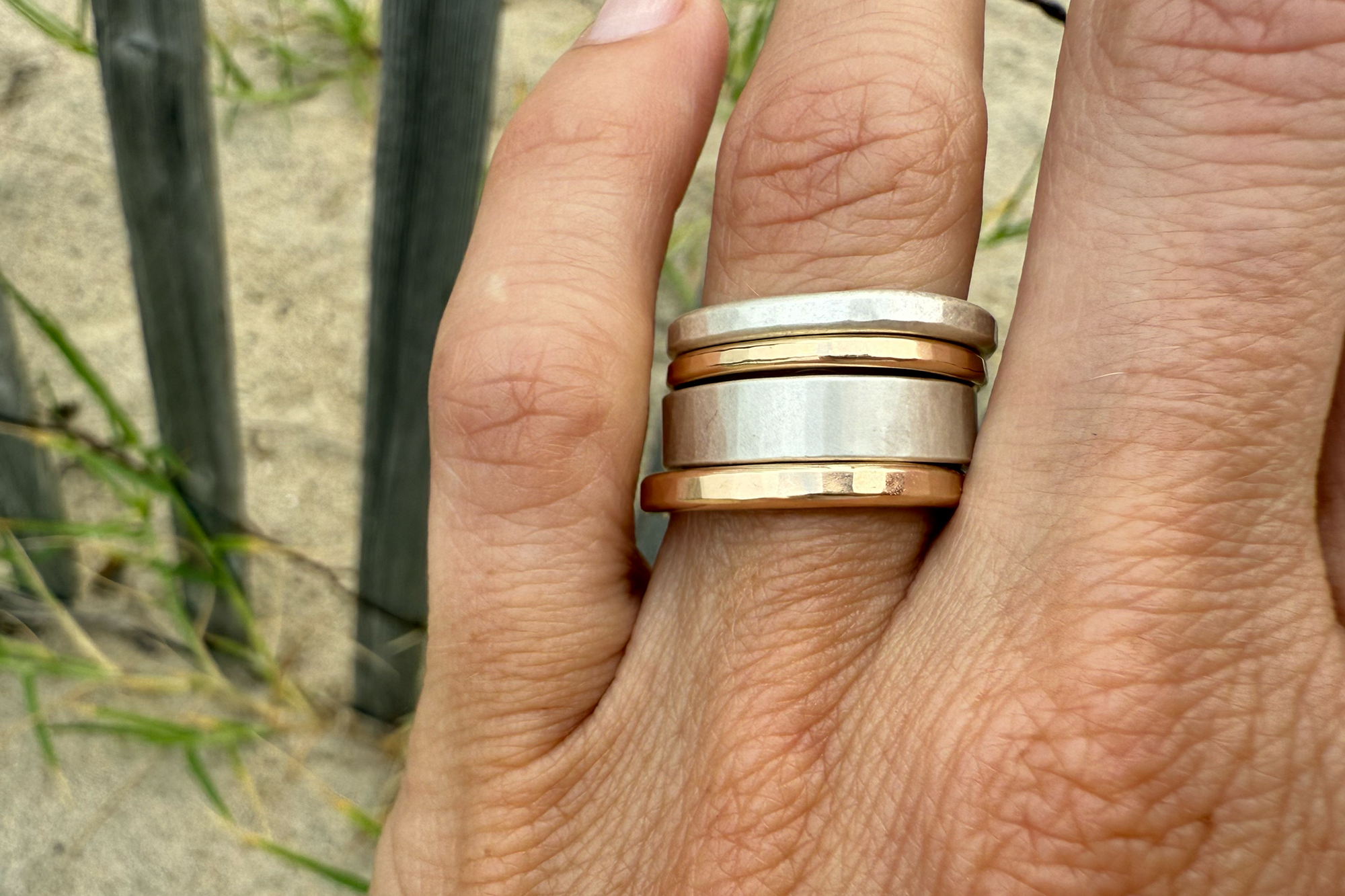 Colleen's Pinky Ring Set — Everyday Version