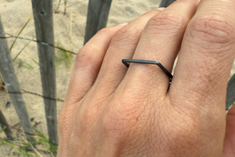 1mm Wide Monotone Stacking Ring - Colleen Mauer Designs