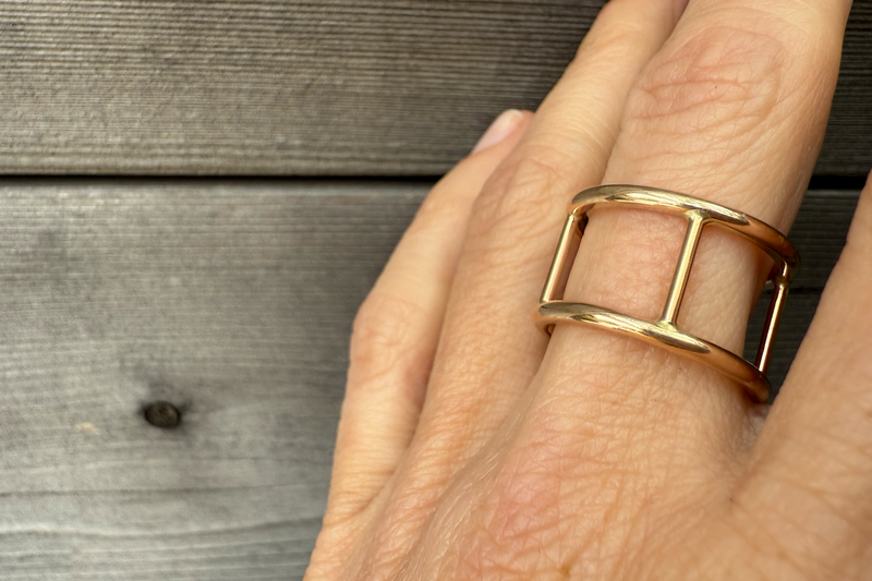 Hollow Moon Ring