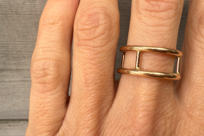 Hollow Moon Ring
