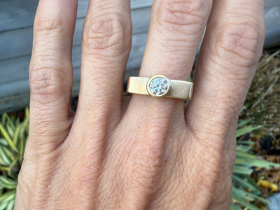 14k Gold Headliner Ring