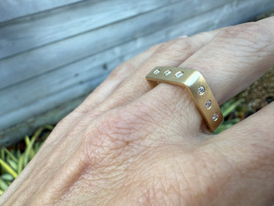 14k Gold Galaxy Ring