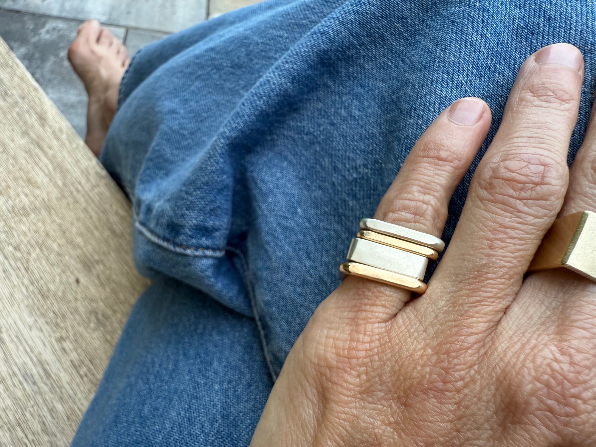 Colleen's Pinky Ring Set — Everyday Version
