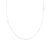 N304s.rg Silver and Rose Gold Delicate Chain Necklace
