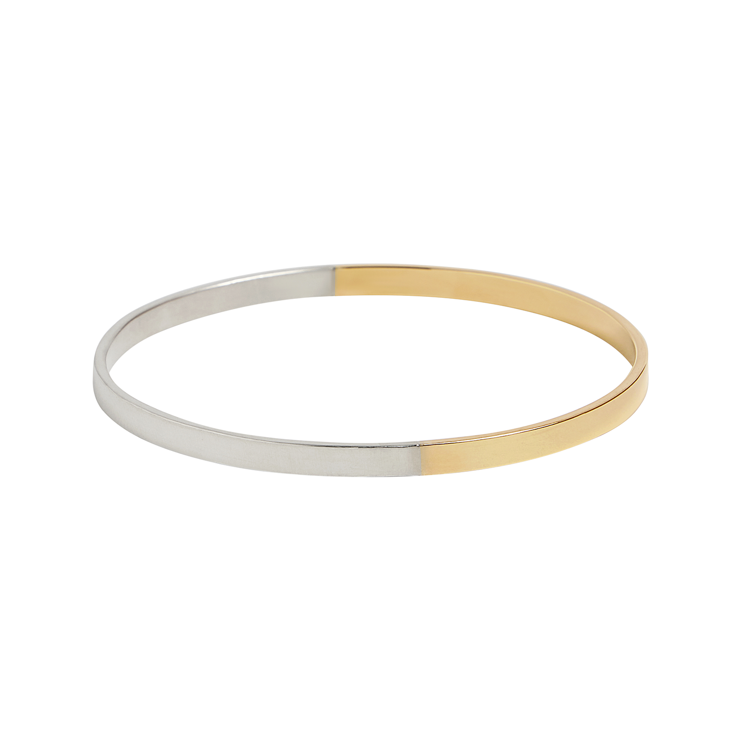 Two-Toned Evolution Bangle Bracelet