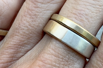 14k Gold & Silver Gradient Ring