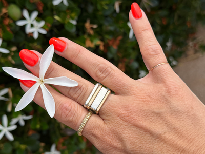 Colleen's Pinky Ring Set — Everyday Version