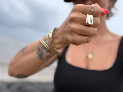 Colleen's Pinky Ring Set — Everyday Version