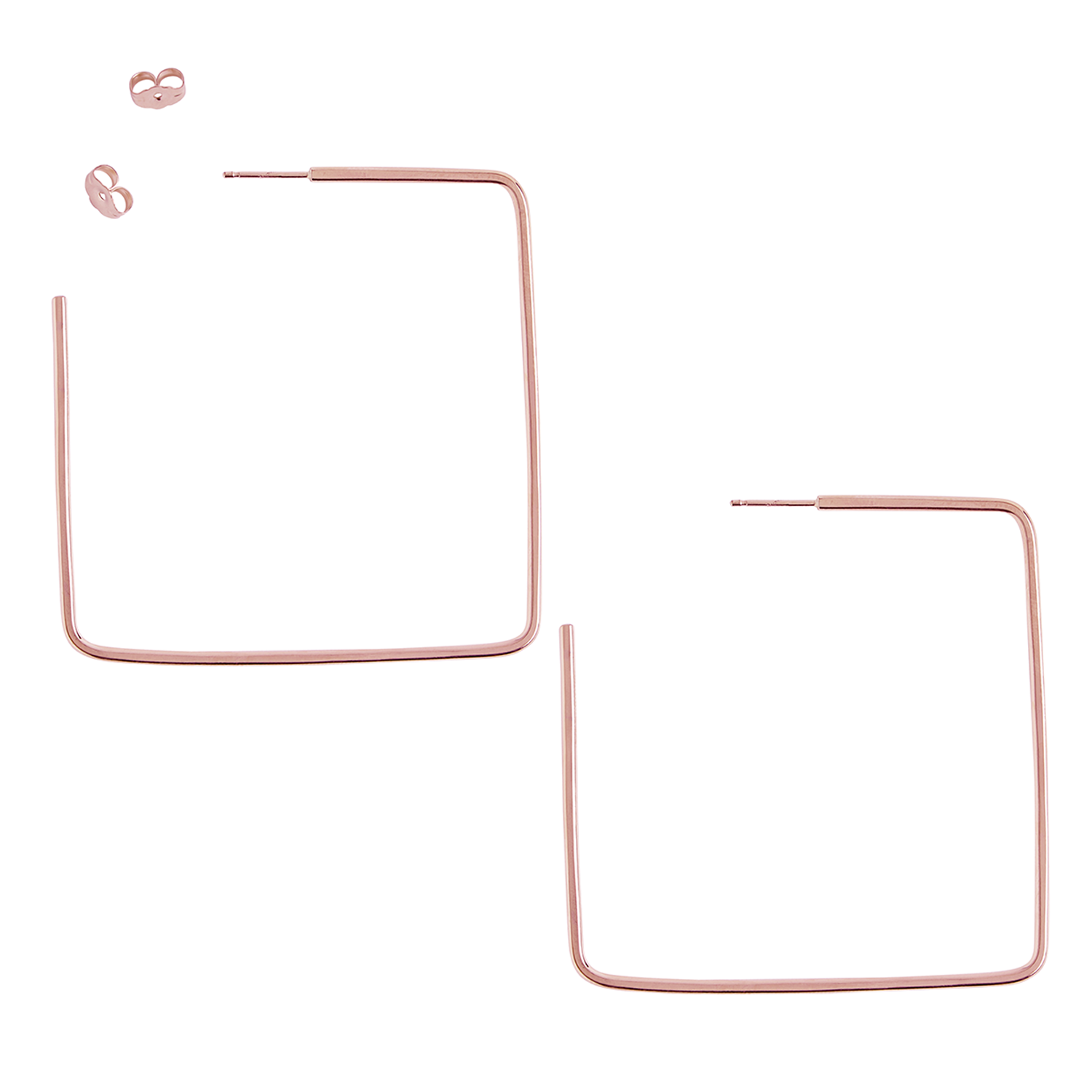 Two-Toned Sketchbook Hoop Earrings