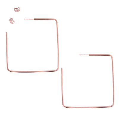 Two-Toned Sketchbook Hoop Earrings