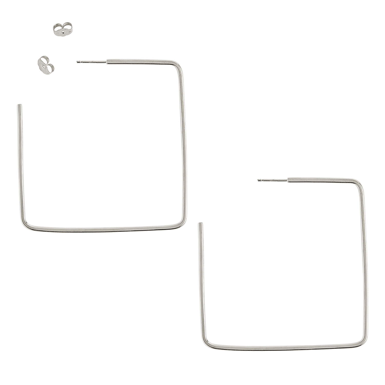 Monotone Sketchbook Hoop Earrings (Ready to Ship)