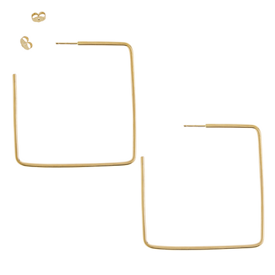 Two-Toned Sketchbook Hoop Earrings