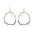 E299x.yg Black and Yellow Gold Stone Earrings