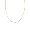 N305yg Delicate Double Monotone Chain Necklace in Yellow Gold