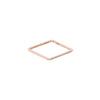 USSQ.rg Upper Side Square Ring in Rose Gold