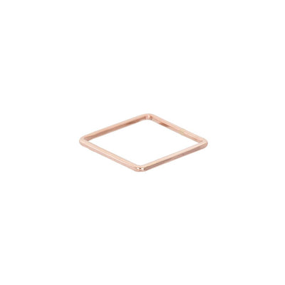 USSQ.rg Upper Side Square Ring in Rose Gold