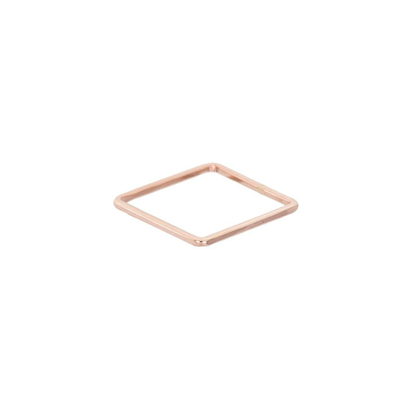 USSQ.yg Upper Side Square Ring in Yellow Gold