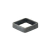 XSQ5 5mm Square Black Oxidized Sterling Silver Densa Ring
