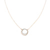 N306g.yg Yellow Gold and Silver Double Square Necklace