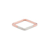 2mm Wide 14k Gold & Silver Square Ring - Colleen Mauer Designs