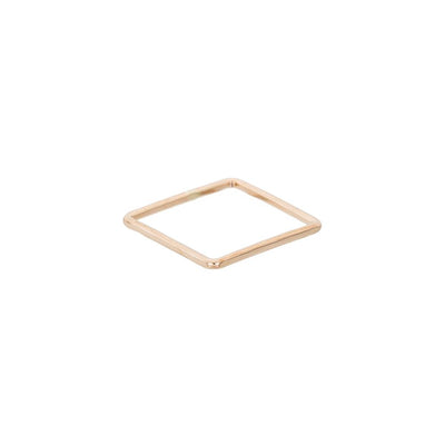 USSQ.yg Upper Side Square Ring in Yellow Gold