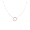 N306g.rg Rose Gold & Silver Double Square Necklace